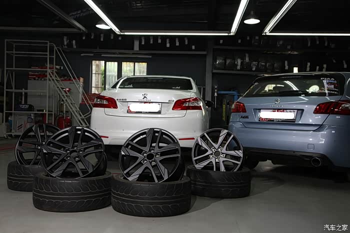 兄弟齐改标致408升级改装法系专用18寸轮毂