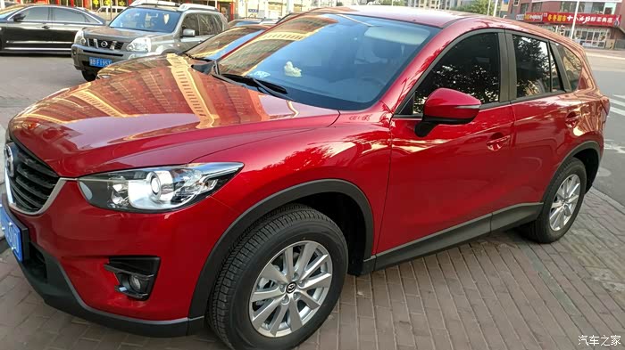 马自达cx-5红色很漂亮