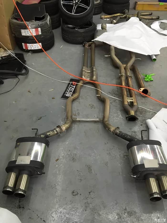 出售拆车狼头排气,两个鼓,适合535!