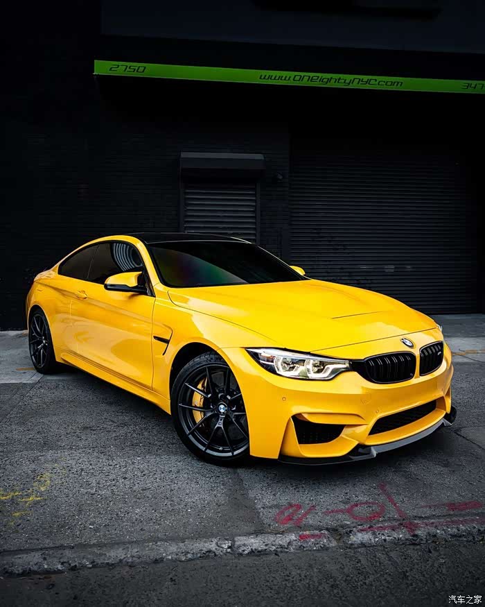 宝马bmwm4cs黄色诱惑