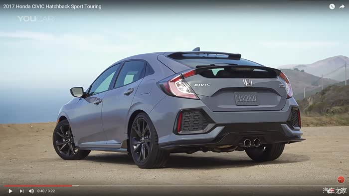 迟来的海外十代思域两厢版本返图加拿大顶配sporttouring版