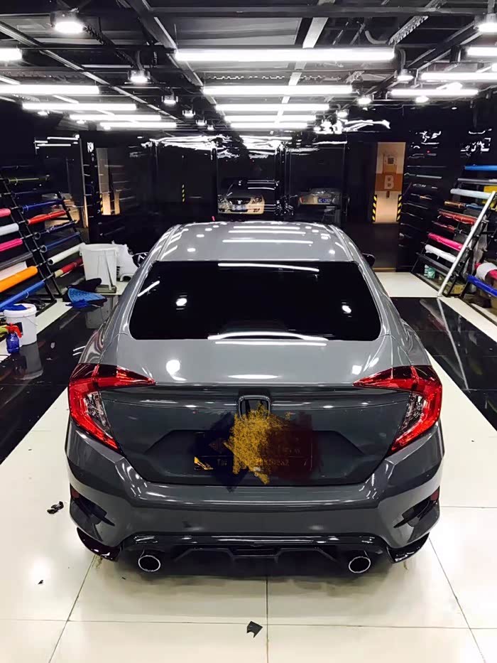 思域手动改水泥灰