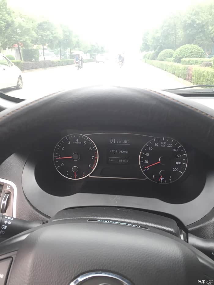 陆风x7 油耗实图照 小长途归来