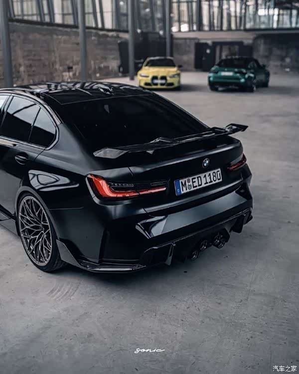 黑武士宝马m3competition颜值爆表
