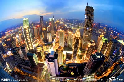 重庆主城核心区——解放碑航拍