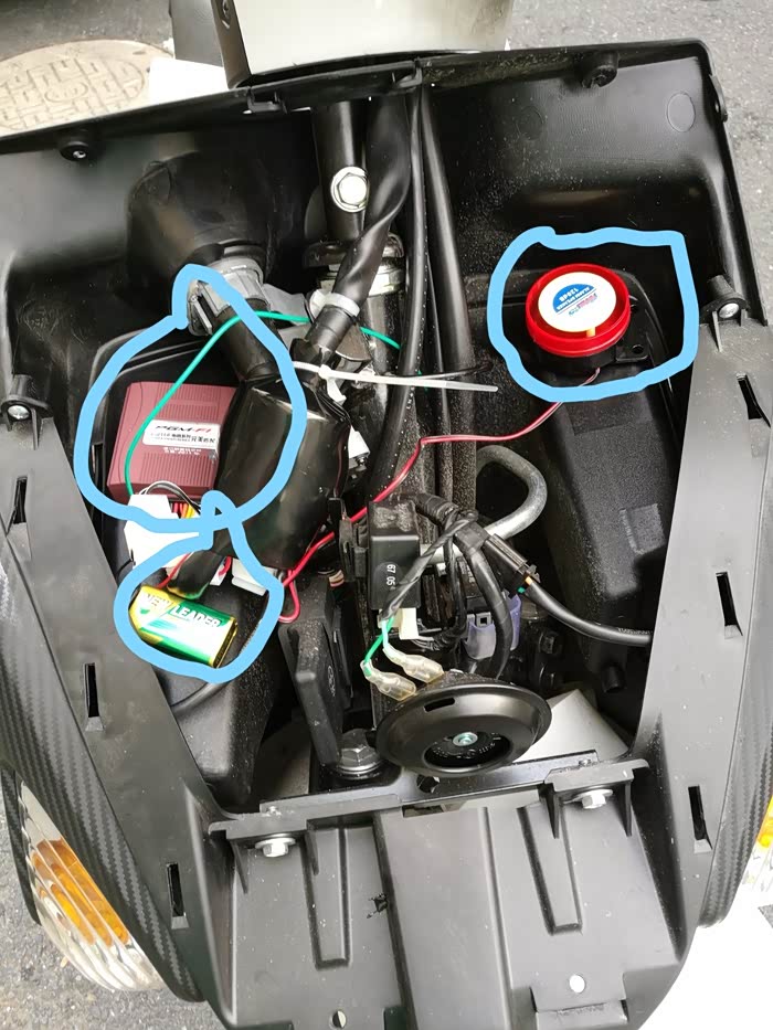 【图】本田e影安装报警器_摩托车论坛_汽车之家论坛