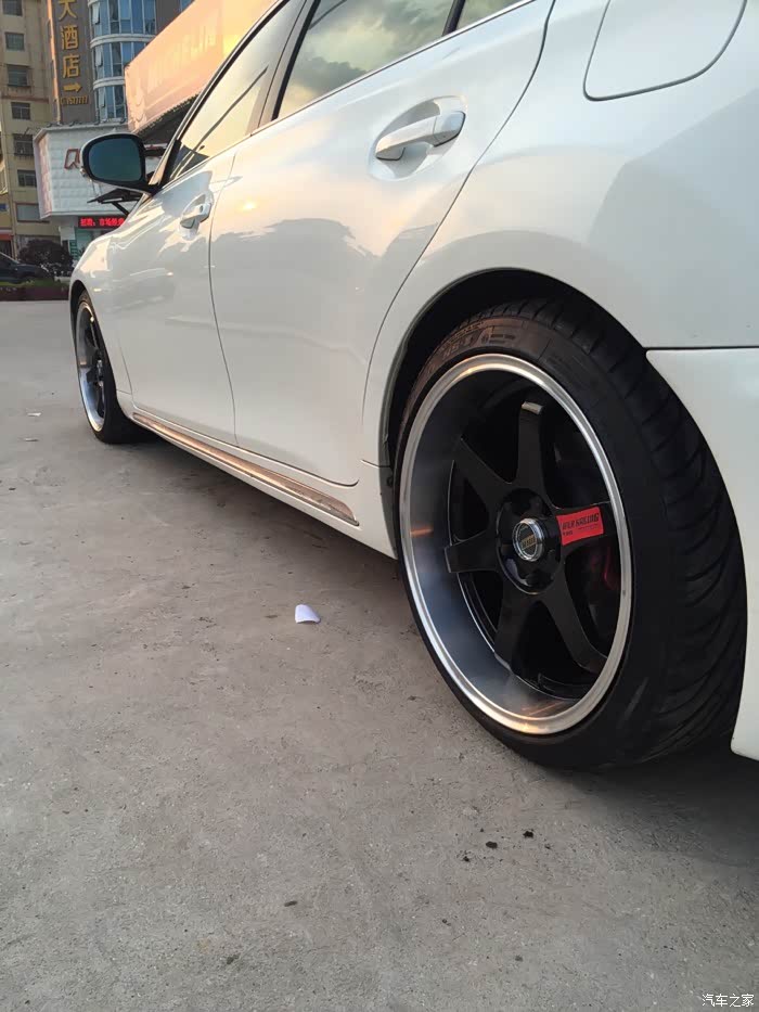 锐志再换经典te37大抛边19寸轮毂