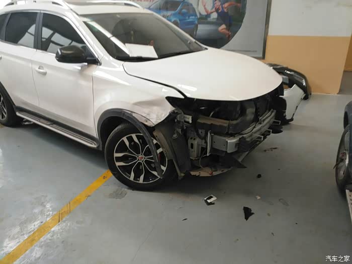 【图】小白车祸现场_荣威rx5/rx5新能源论坛_汽车之家论坛