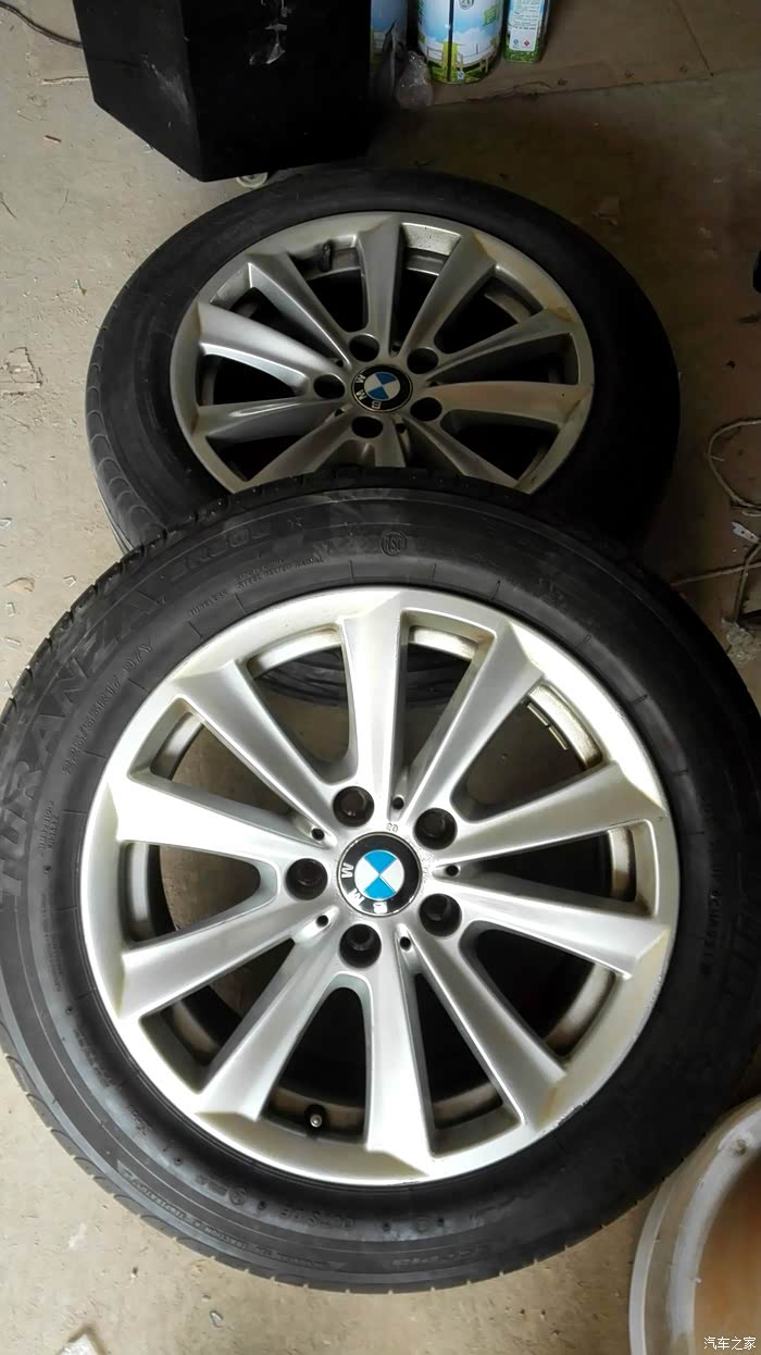 宝马5系原厂17寸轮毂原厂倍耐力轮胎出手20000公里