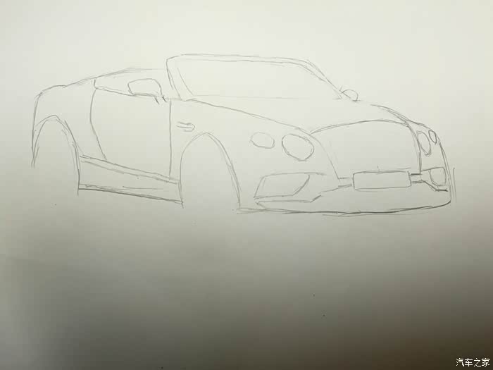 【义拍摄-每周义画】手绘宾利欧陆