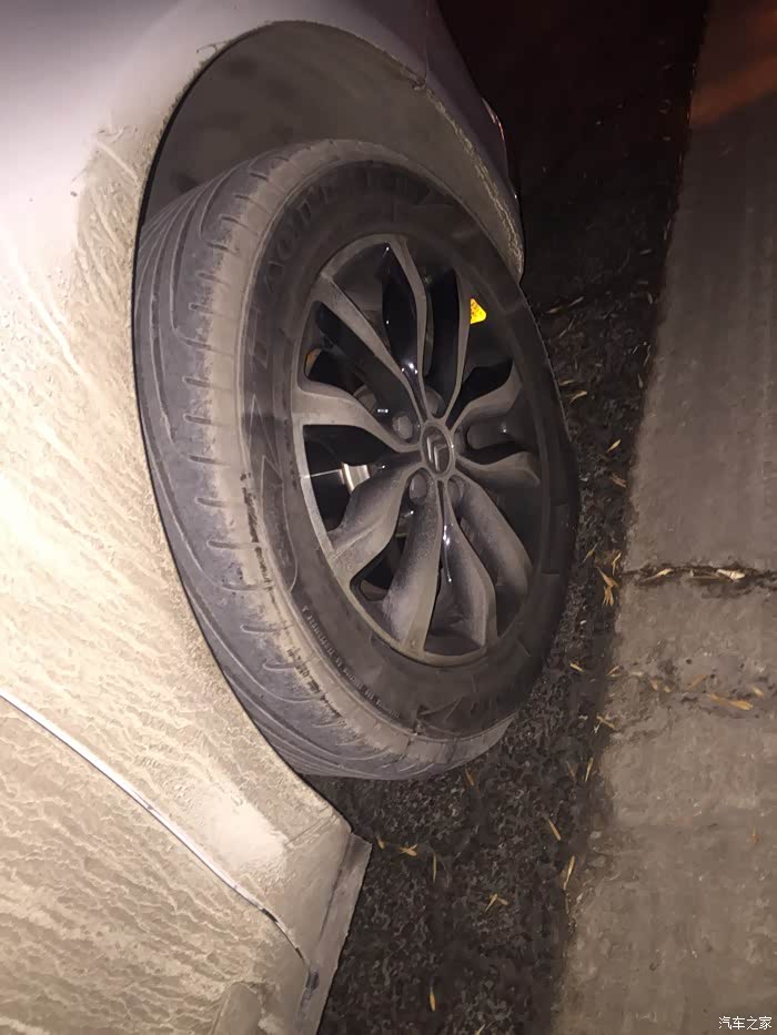爆胎轮胎费了一条