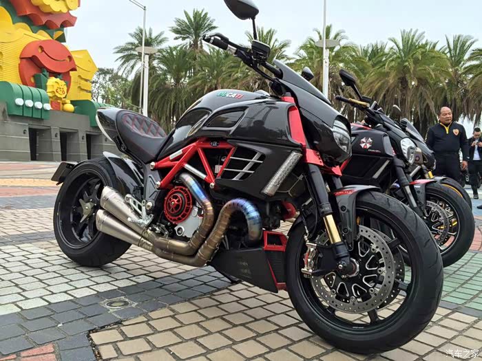 【图】分享我的大魔鬼 2015 diavel 大会师_杜卡迪摩托车论坛_汽车之