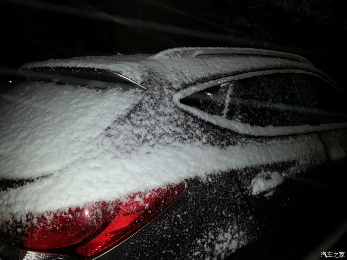 2015年11月24日,菏泽下了一场大雪,雪花落在车上,都变了模样,不信您
