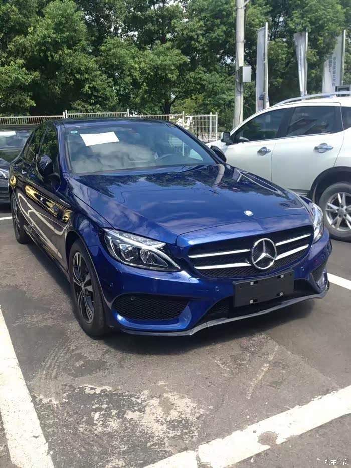 【图】求宝蓝色车友提车作业_奔驰c级论坛_汽车之家论坛
