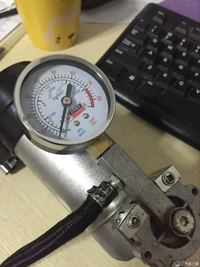 车载充气泵气嘴断了更换整条充气软管记录贴