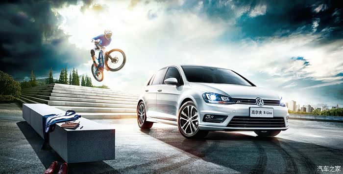 上个月拍的一汽大众高尔夫rline广告总算交片了!