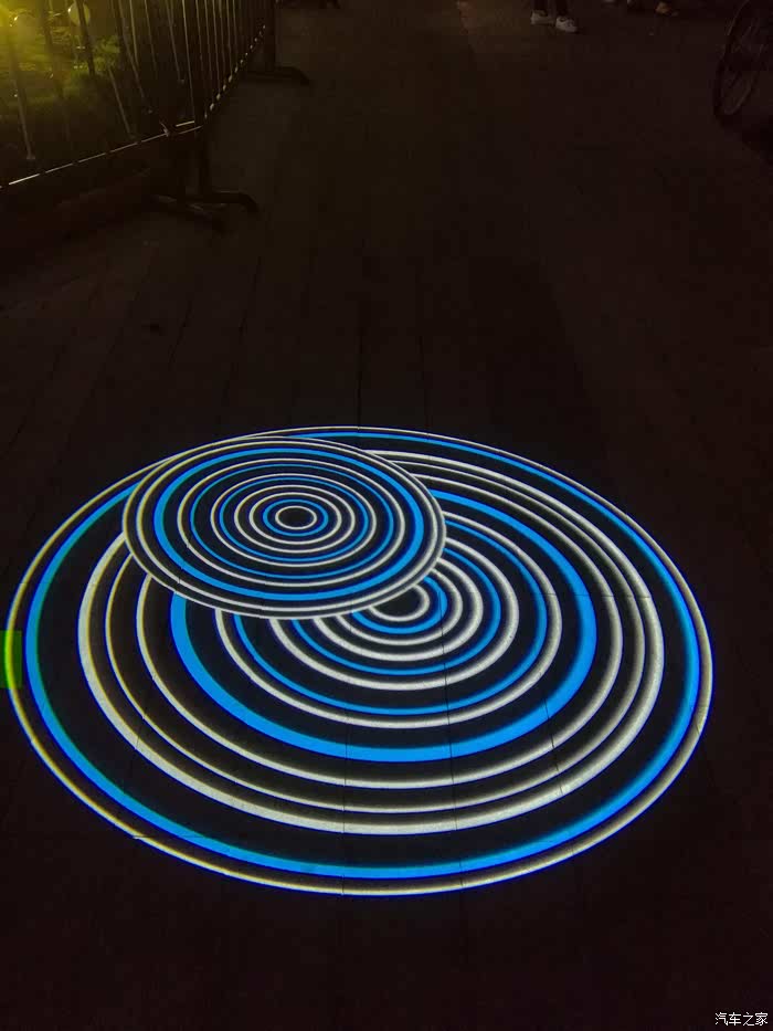 灯光照射的效果