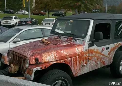 【图】万圣节惊悚恐怖改装车,胆小勿入!_众泰z500论坛_汽车之家论坛