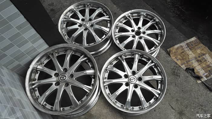 出让18寸原装日本work sc4锻夹轮毂.小昂毂质不均的童鞋接住!