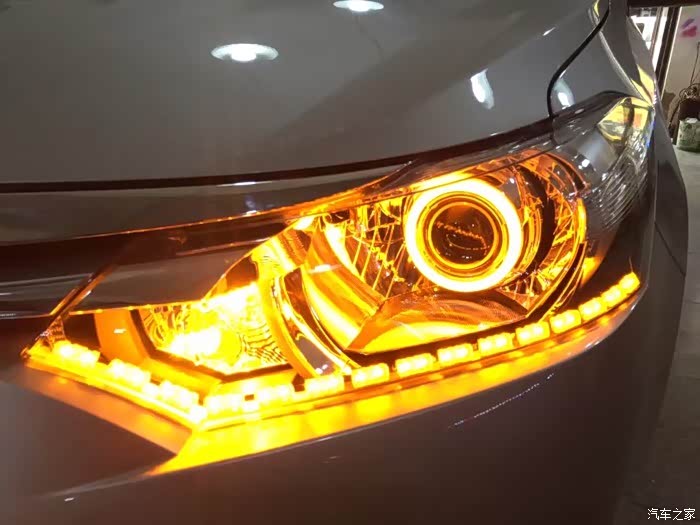 新威驰大灯改透镜天使眼恶魔眼