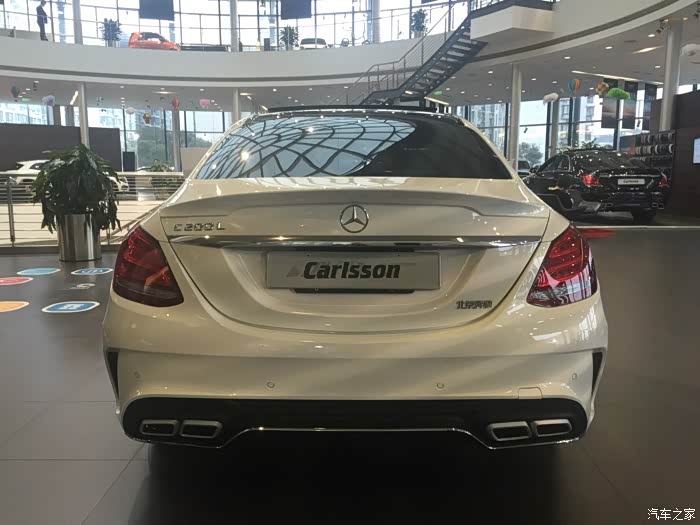 【图】白外灰内c300加装carlsson套件,更新4s加外挂_奔驰c级论坛_汽车
