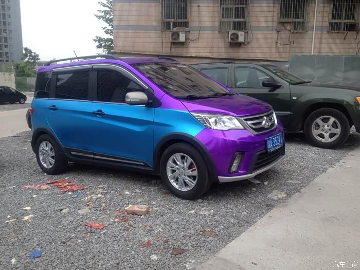 【长安商用联盟】欧力威改装黑顶和拉花整体效果图来啦!