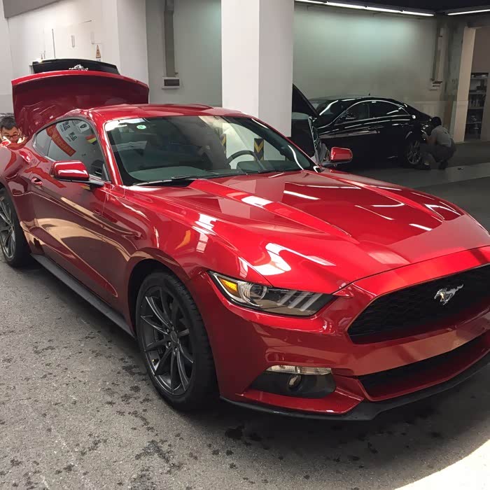 【图】宝石红提车_mustang论坛_汽车之家论坛