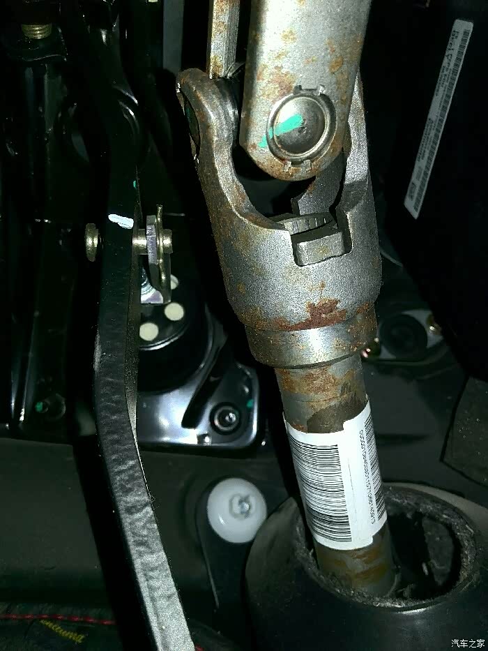 帝豪方向盘转向轴生锈都看看自己的吧