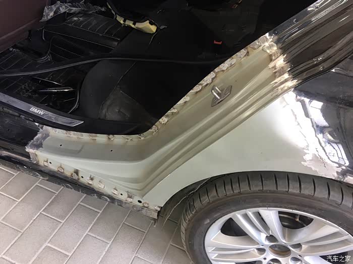 【图】叶子板这样切割了 对车子有影响吗?_宝马5系论坛_汽车之家论坛