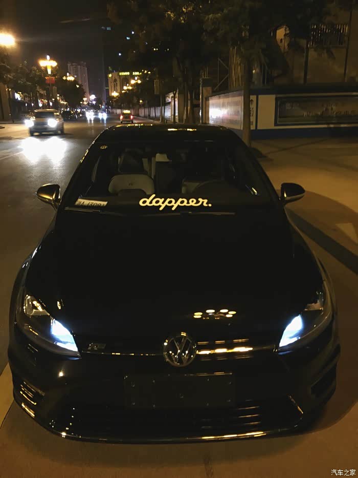 高尔夫r-line黑色!提车一个月使用感受 高清大图!