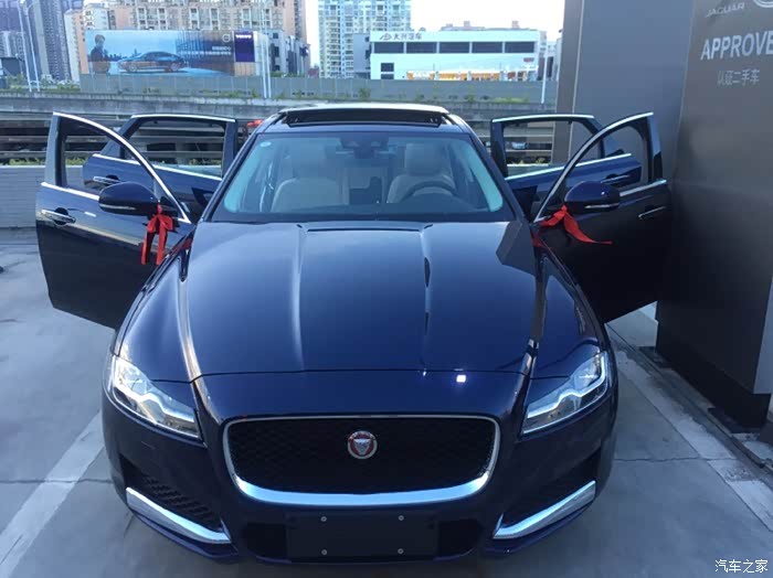 捷豹xfl250豪华提车蓝色豹子坐标深圳