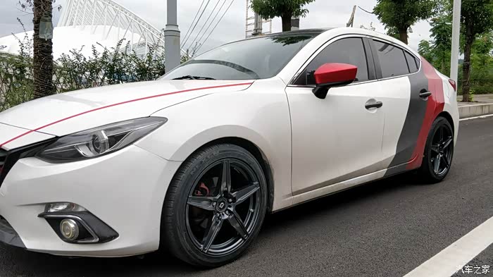 重庆万州昂克赛拉18寸轮毂轮胎改装