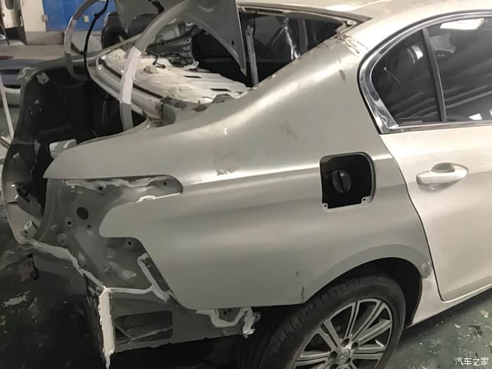 后叶子板切割后