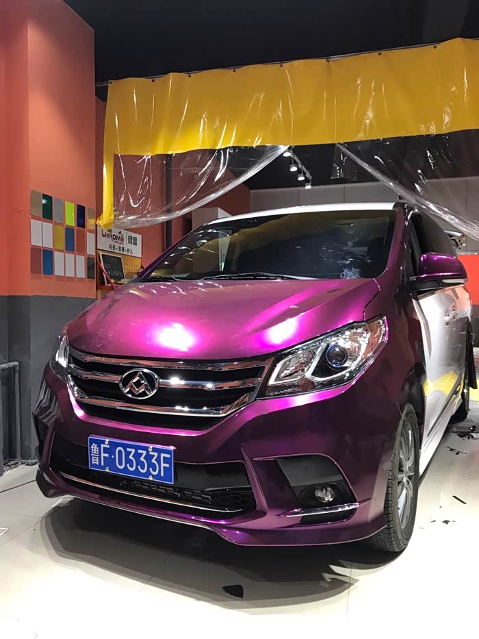 【图】全车改色中 原来想弄电镀 后来放弃了 车管所不让_大通g10论坛