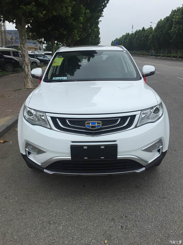 烟台首辆吉利博越智尚版迟到的提车作业7500km用车作业