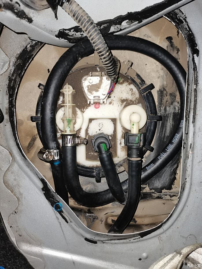 宝马525油泵模块位置图图片
