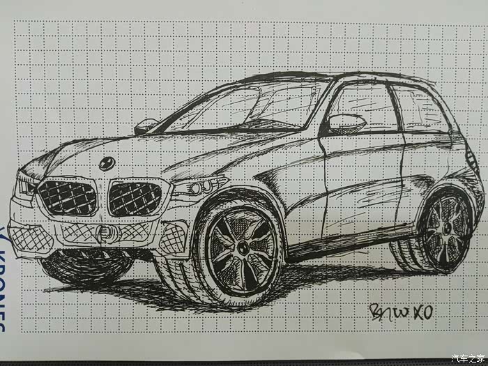 【图】新车上市—bmw x0_汽车插画论坛_汽车之家论坛