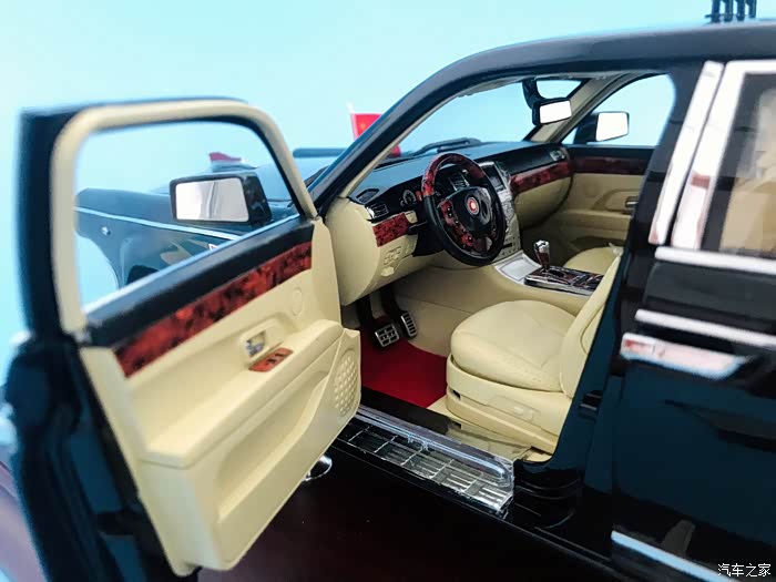 家家众测红旗ca7600j检阅车118合金车模测评