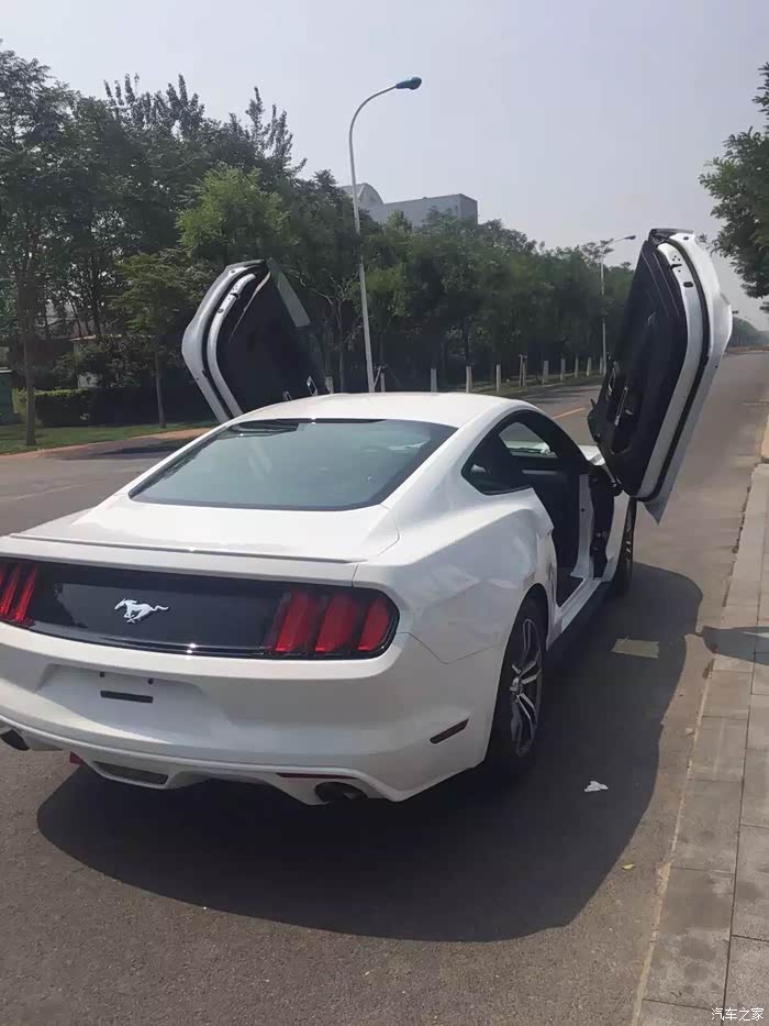 【图】16款白色小野马标配改装剪刀门照片_mustang论坛_汽车之家论坛