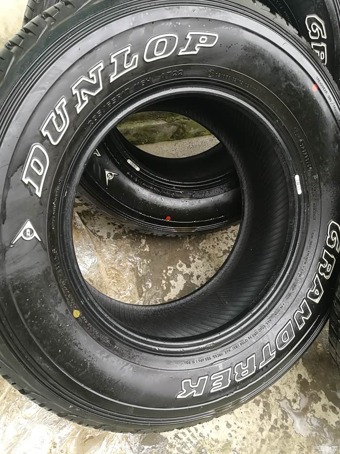 原车285 65r17日本邓禄普at轮胎