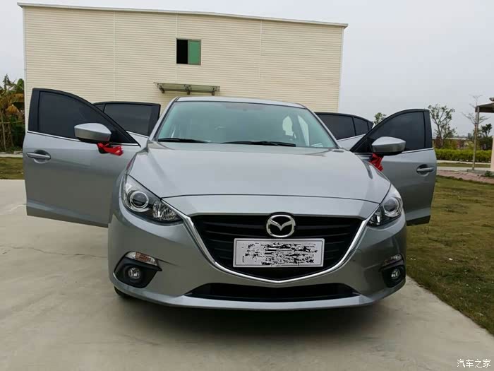 【图】银马提车,刚开回,饿死了_马自达3 昂克赛拉论坛_汽车之家论坛