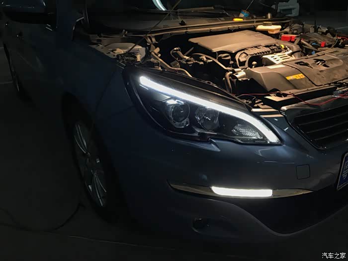 【图】308s成功更换新308原厂大灯_标致308s论坛_汽车之家论坛