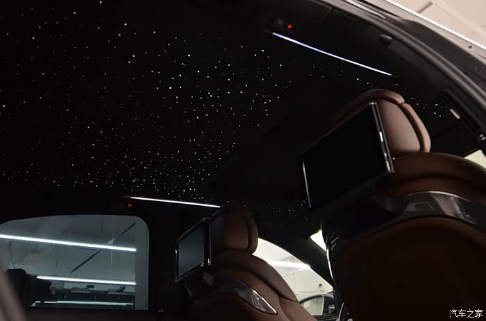 s8星空顶alcantara翻毛漫天星顶改装完毕拍图不专业凑合看吧