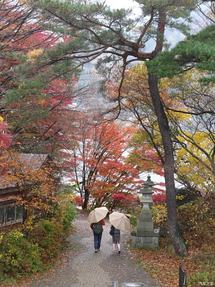 雨中漫步的情侣
