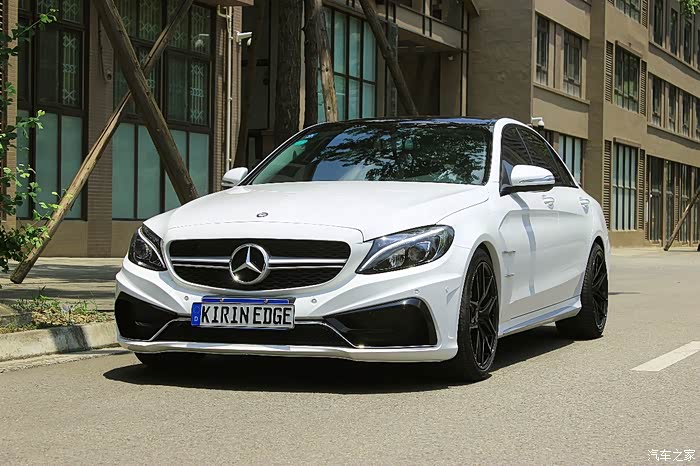 奔驰w205c200改装卡尔森包围作业