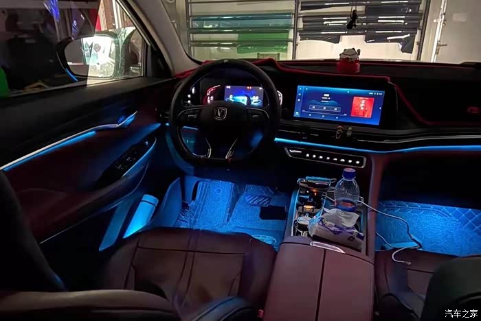 【图】cs75plus 氛围灯真的要改一改 太棒了_长安cs75 plus论坛_汽车