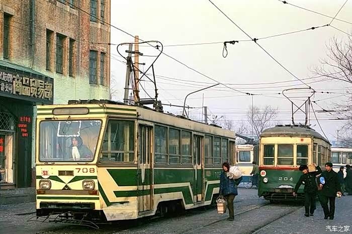 长春有轨电车老照片1980年代