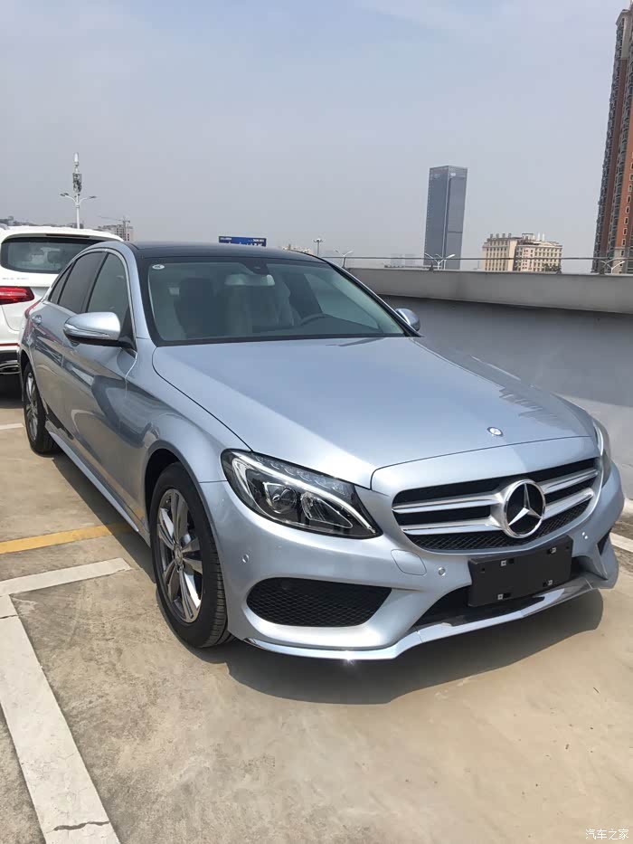 奔驰c200l…钻石银…提车