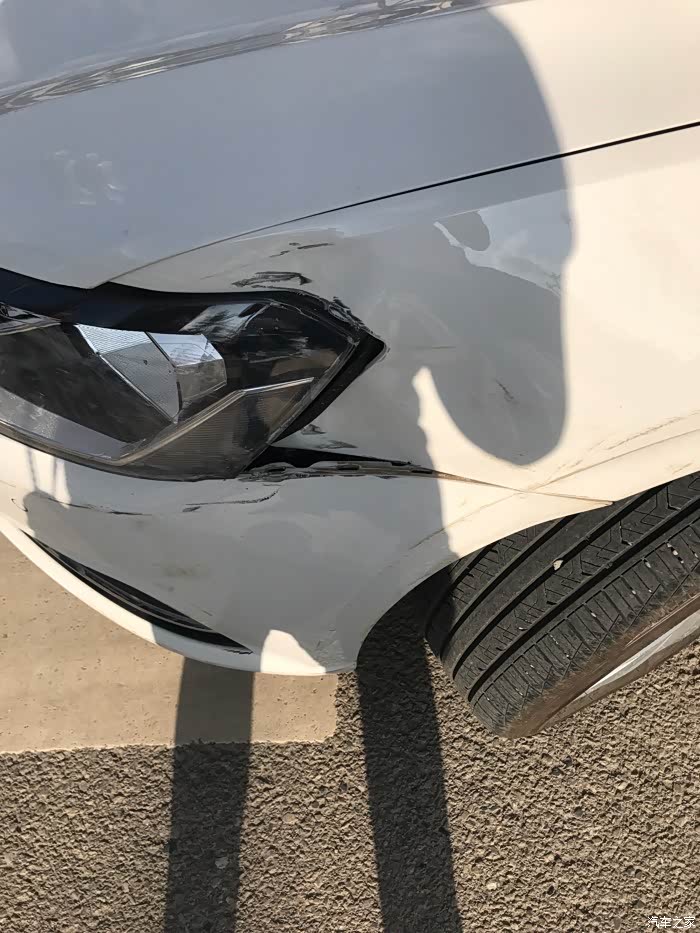 【图】撞车后车损情况咨询_朗逸论坛_汽车之家论坛