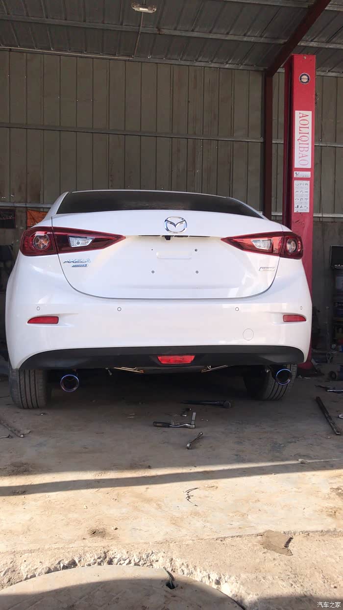 【图】小昂排气改装_马自达3 昂克赛拉论坛_汽车之家论坛